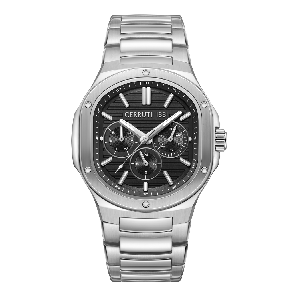 Cerruti 1881 Trento stainless steel watch black dial men luxury watch Available for Online Purchase
