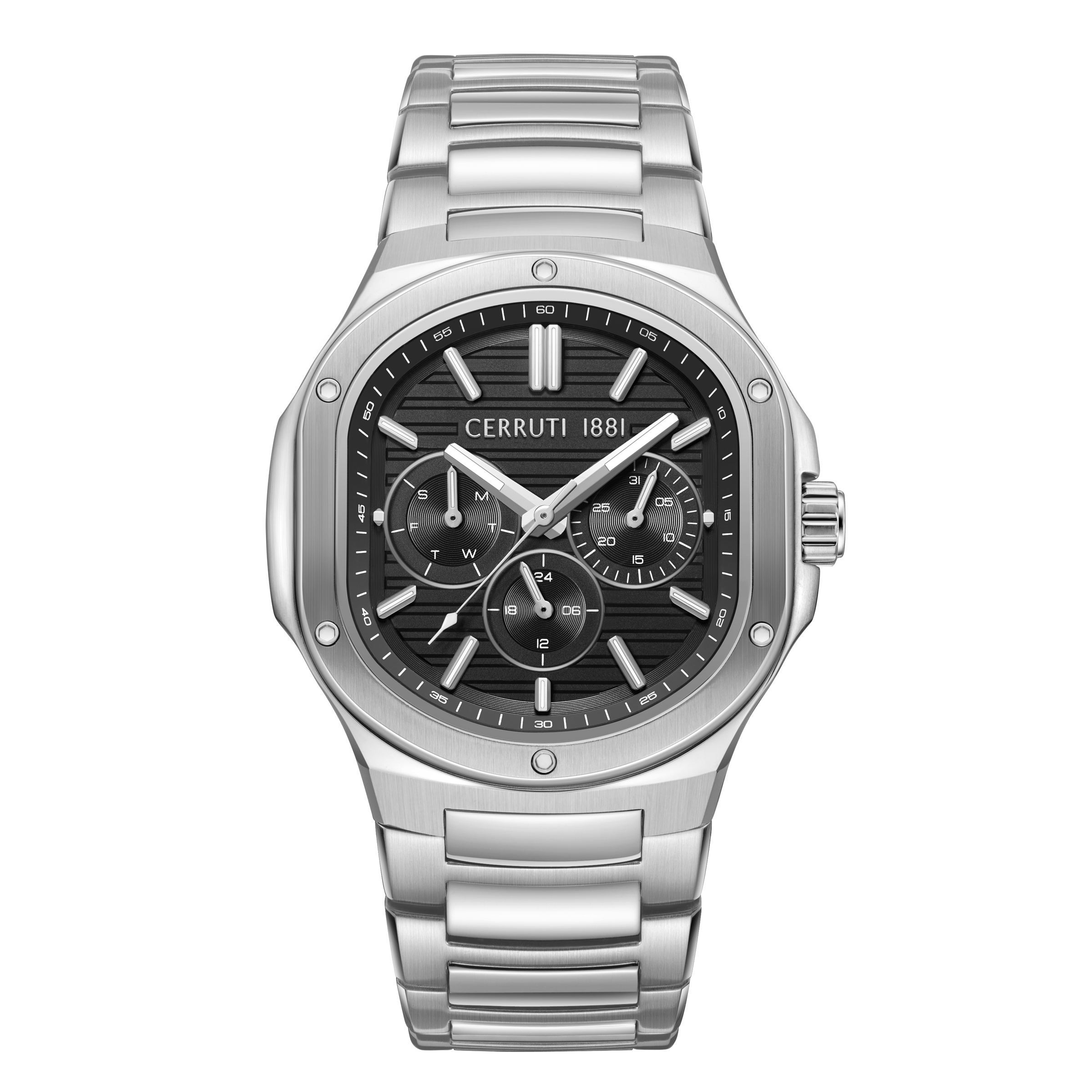 Cerruti 1881 Trento stainless steel watch black dial men luxury watch Available for Online Purchase