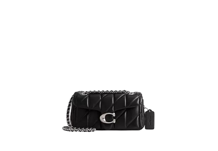 Coach CP149 women black quilted leather chain shoulder bag luxury elegant design Available for Online Purchase Paris Gallery Qatar Main image