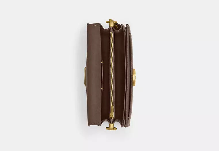 Coach Tabby women brown leather shoulder bag elegant structured design Shop the Latest Online Paris Gallery Qatar