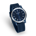 Saint Honoré Men’s Blue Dial Blue Silicone Strap Watch