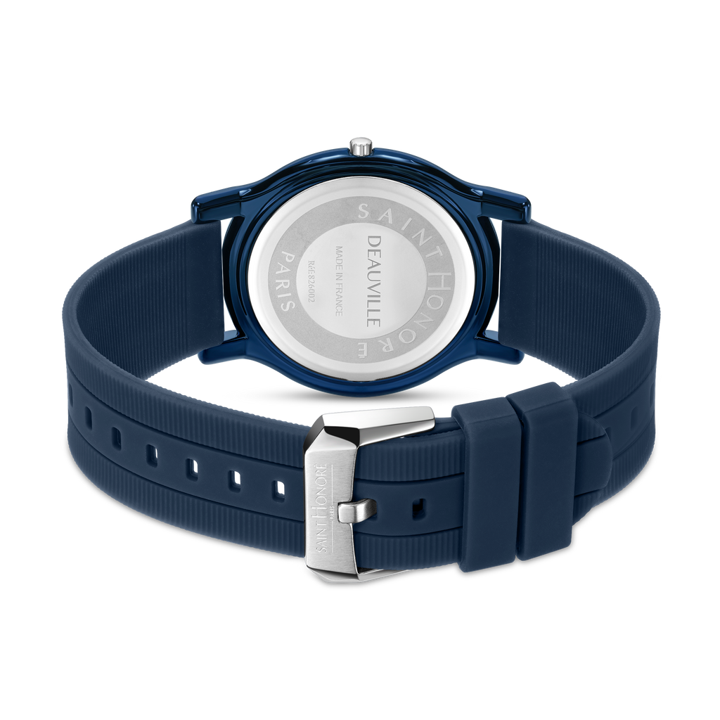 Saint Honoré Men’s Blue Dial Blue Silicone Strap Watch