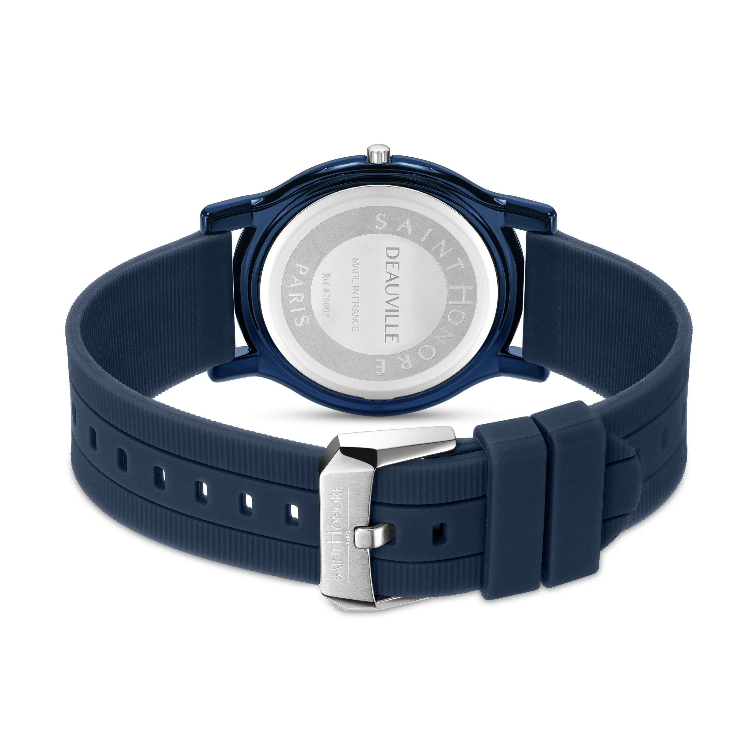 Saint Honoré Men’s Blue Dial Blue Silicone Strap Watch