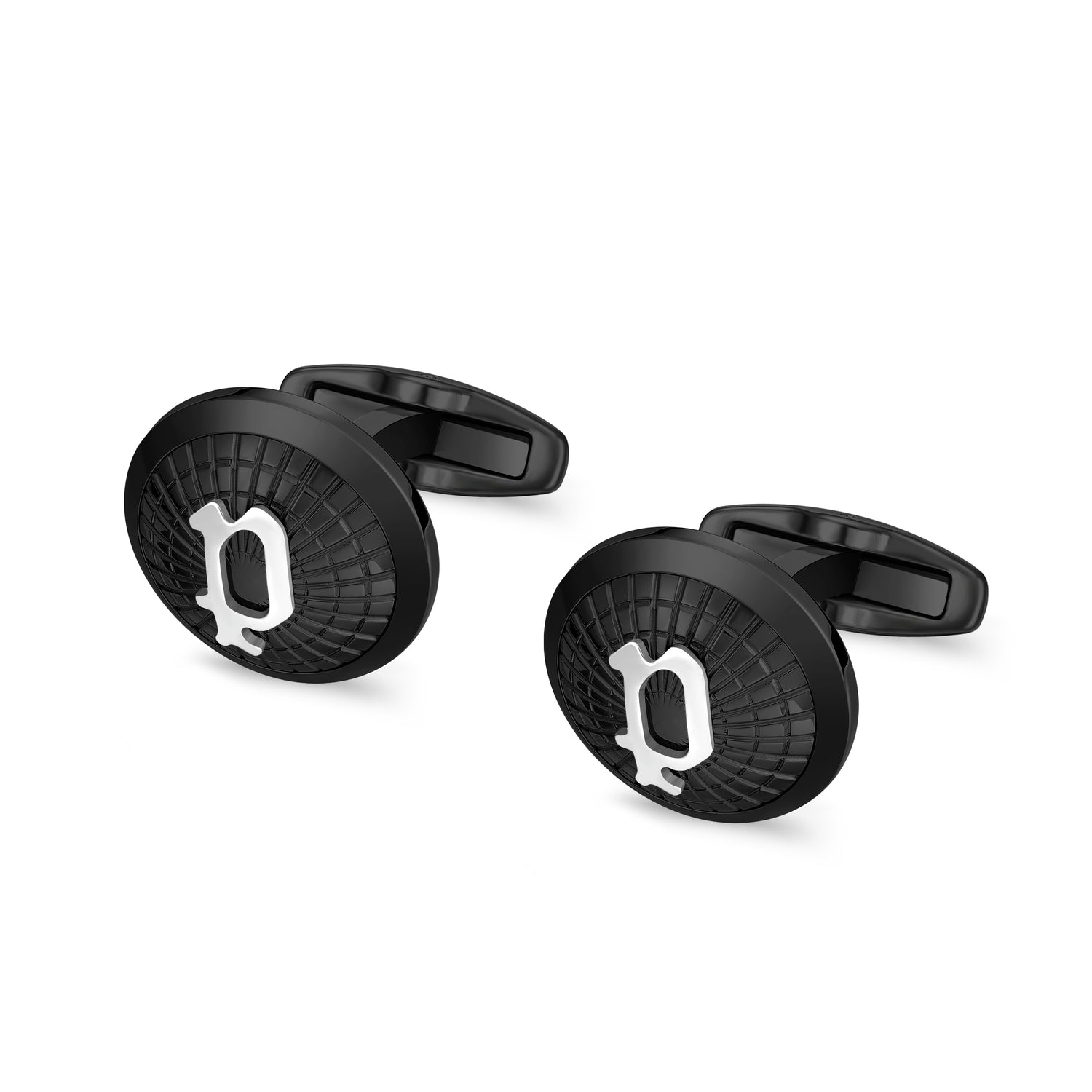 فك تشفير Ipblack SS P Logo Cufflinks فك تشفير Ipblack SS P Logo Cufflinks