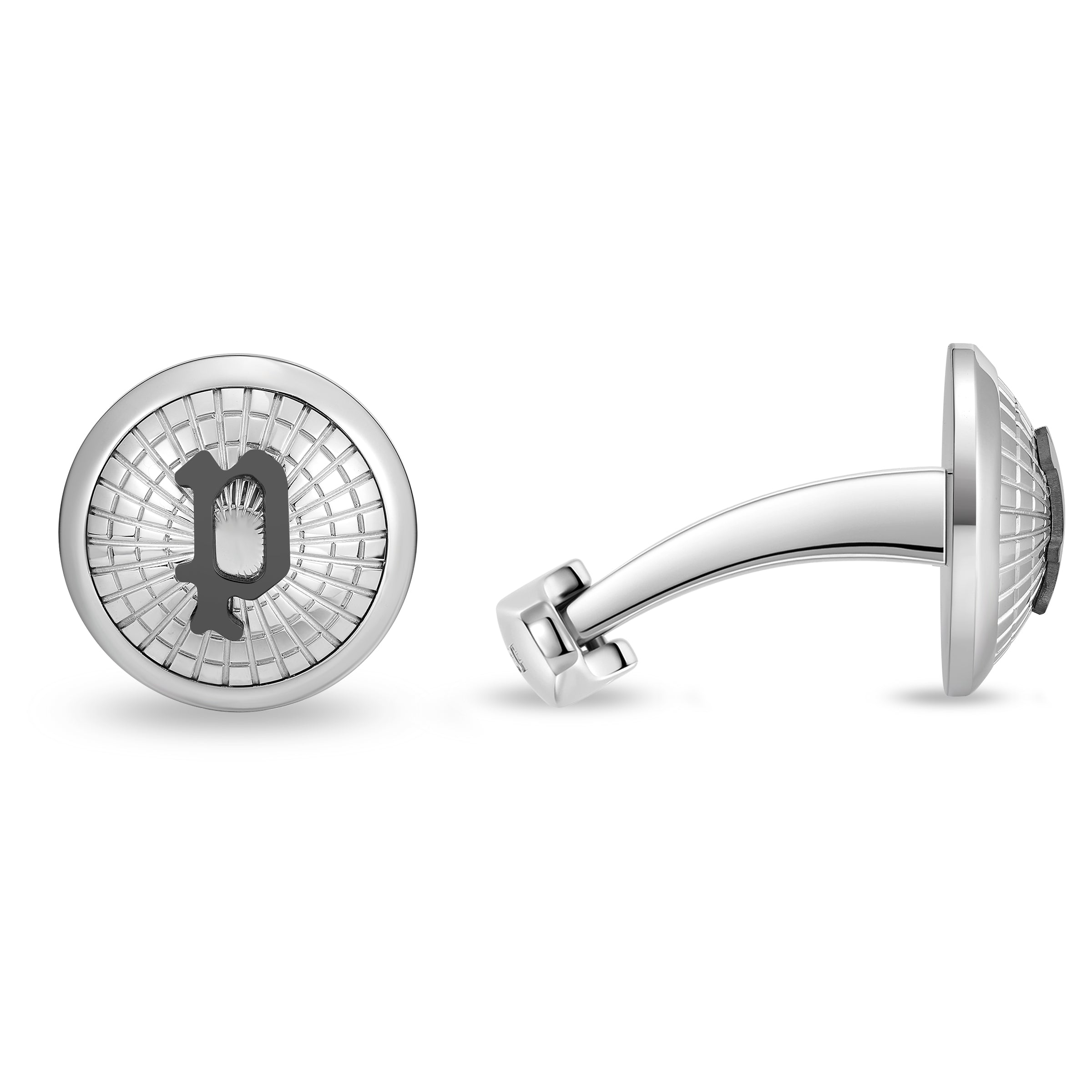 IPGUN P LOGO TEXTURED CUFFLINKS
