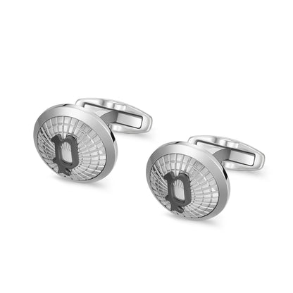 IPGUN P LOGO TEXTURED CUFFLINKS