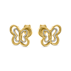 Saint Honoré Orsay Cut-Out Butterfly Gold-Plated Earrings