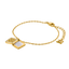 Escada Linda Women’s Gold-Tone Double Layer Mother-of-Pearl Bracelet