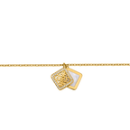 Escada Linda Women’s Gold-Tone Double Layer Mother-of-Pearl Bracelet