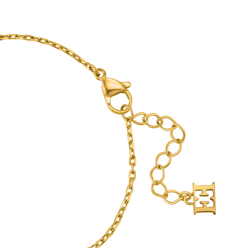 Escada Linda Women’s Gold-Tone Double Layer Mother-of-Pearl Bracelet