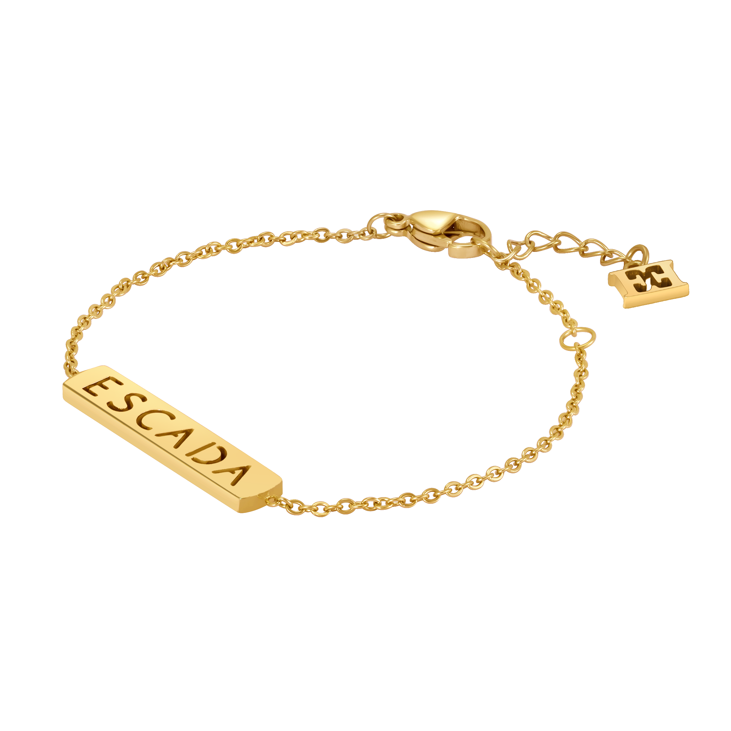 Escada Caroline Women’s Gold-Tone Branding Motif Bracelet