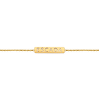 Escada Caroline Women’s Gold-Tone Branding Motif Bracelet