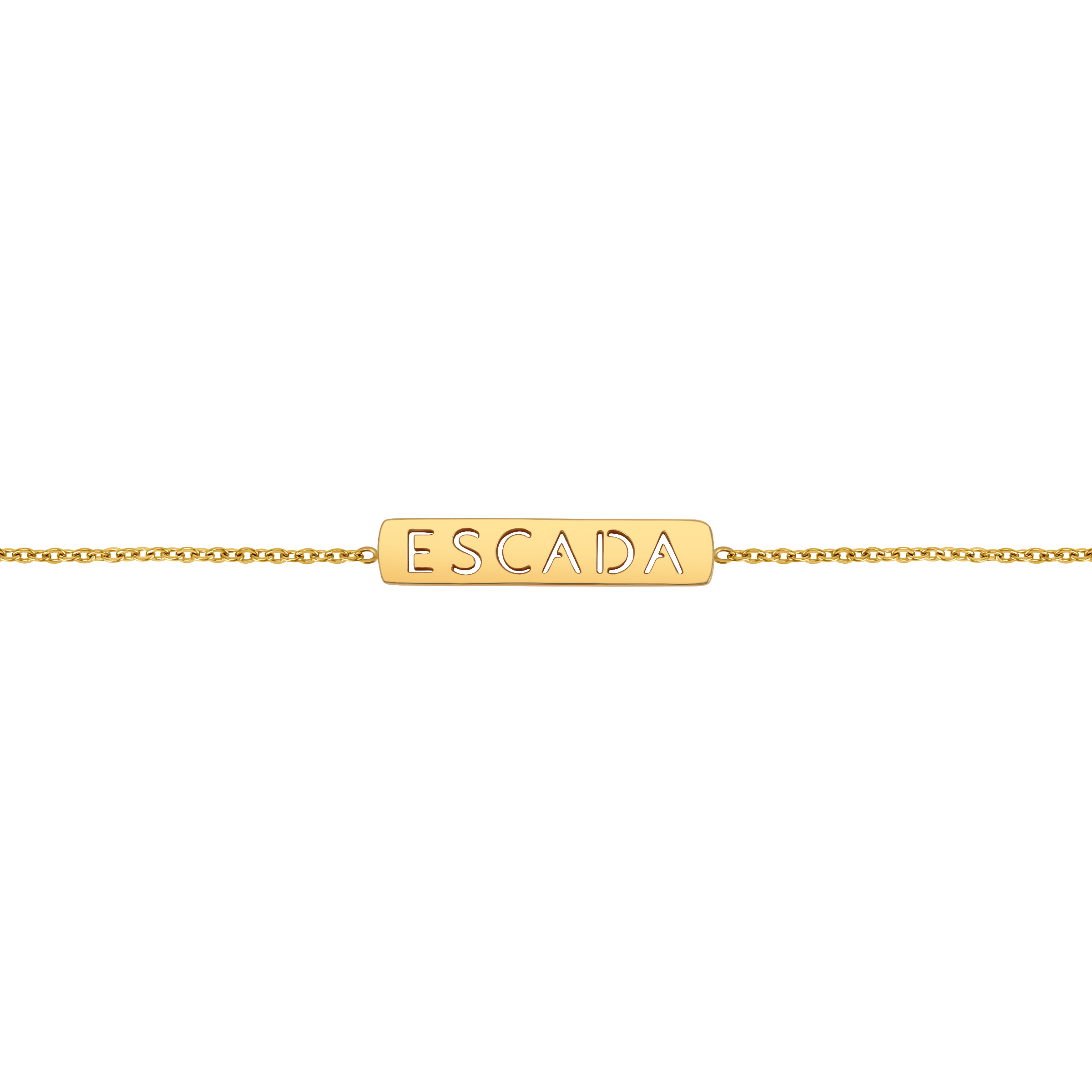 Escada Caroline Women’s Gold-Tone Branding Motif Bracelet