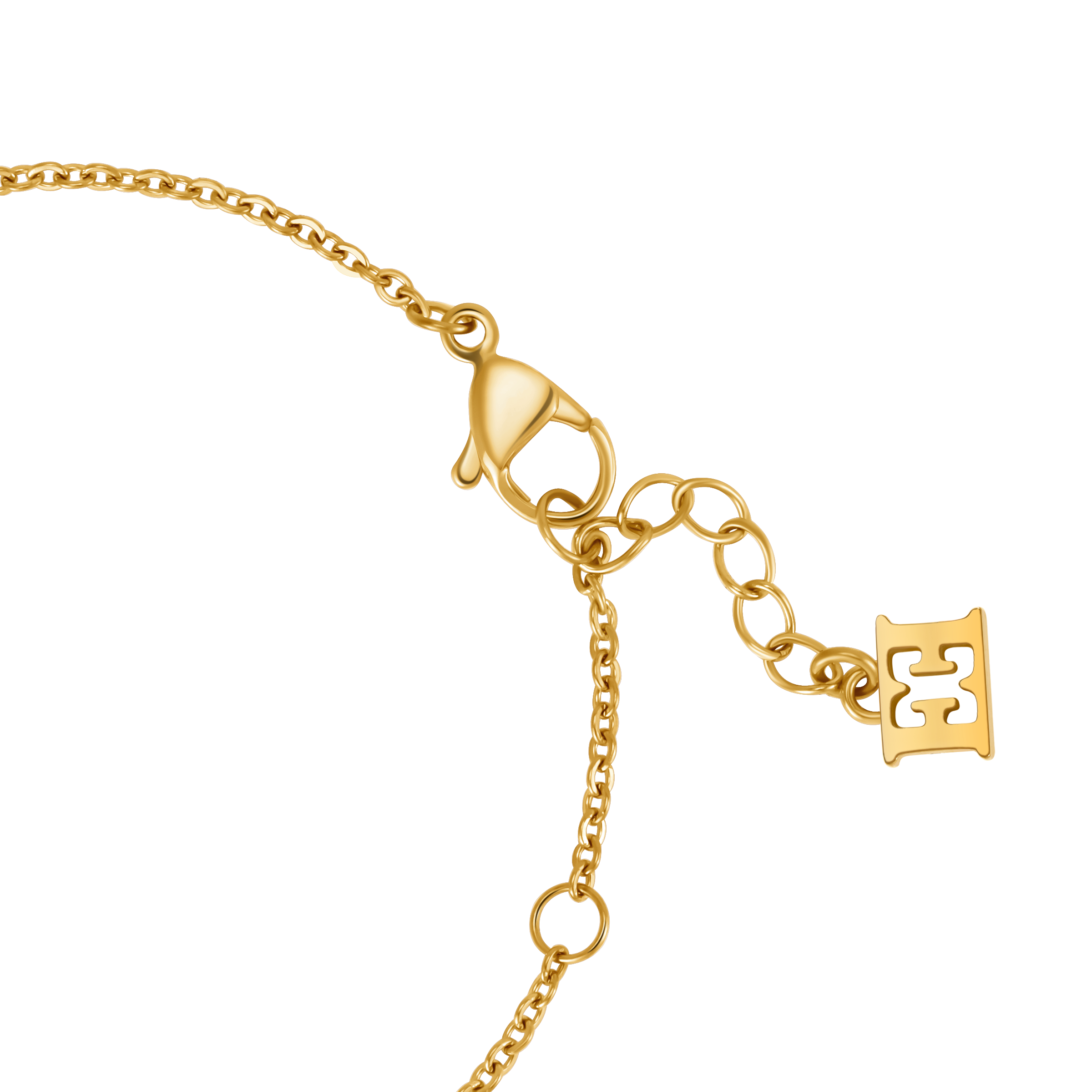 Escada Caroline Women’s Gold-Tone Branding Motif Bracelet
