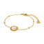 ESCADA NAOMI ROUND LOGO CUTOUT WITH MOP BRACELET