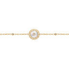 ESCADA NAOMI ROUND LOGO CUTOUT WITH MOP BRACELET