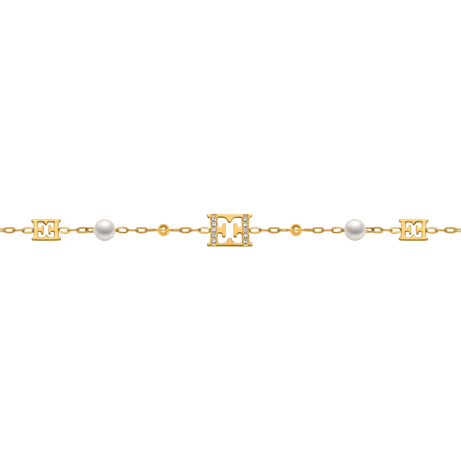 شعار Escada Florence GP Beads وسوار اللؤلؤ شعار Escada Florence GP Beads وسوار اللؤلؤ