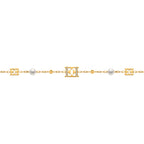 ESCADA FLORENCE GP BEADS LOGO AND PEARLS BRACELET
