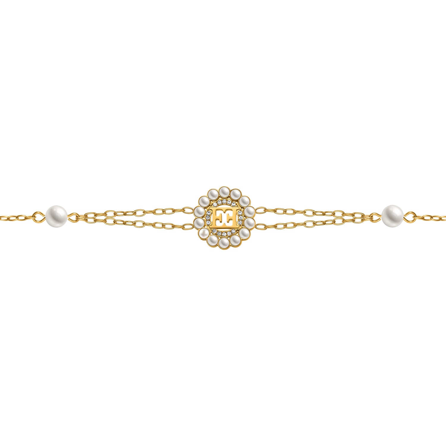 Escada Clara Round Pearls Ring CNT Bracelet Escada Clara Round Pearls Ring CNT Bracelet