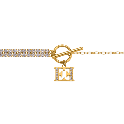 ESCADA DIANA HALF &amp; HALF WITH CNT MOTIF BRACELET