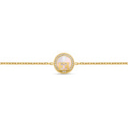 Escada Hannah Gold-Tone Mother-of-Pearl Crystal Bracelet