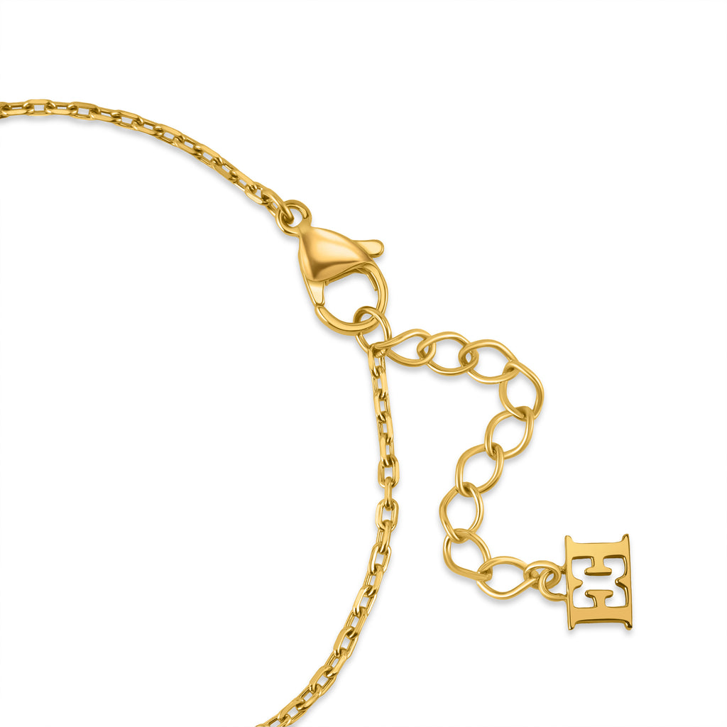 Escada Hannah Gold-Tone Mother-of-Pearl Crystal Bracelet