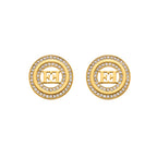 EA ALICE ROUND RING CNT ESCADA LOGO EARRING