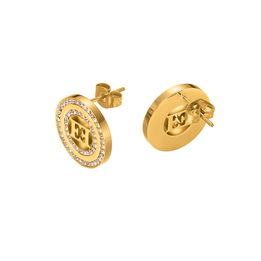 EA ALICE ROUND RING CNT ESCADA LOGO EARRING