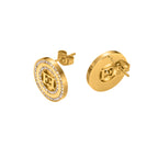EA ALICE ROUND RING CNT ESCADA LOGO EARRING