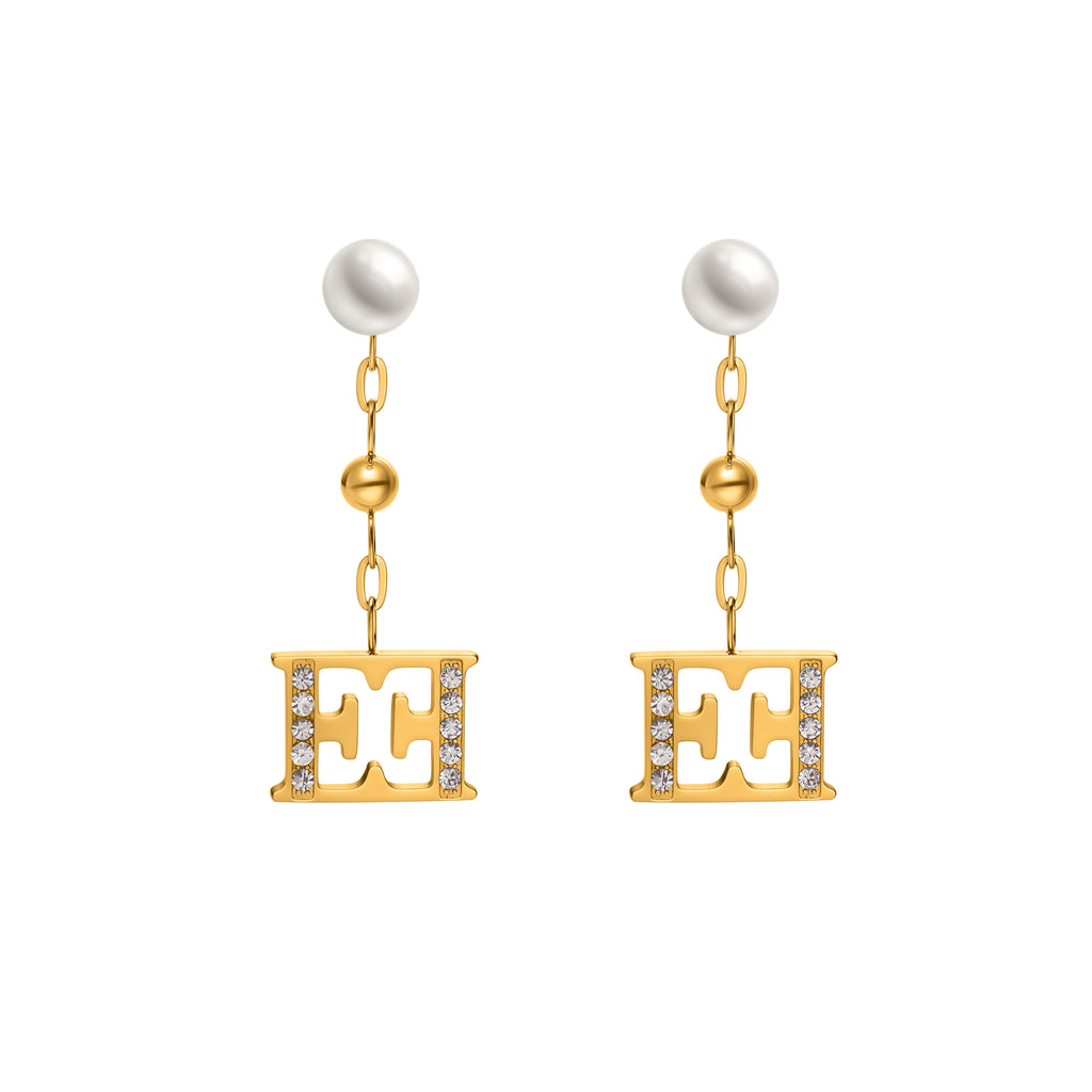 FLORENCE GP BEADS LOGO AND PEARLS ER
