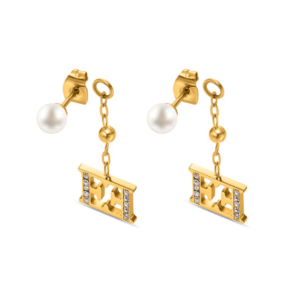 FLORENCE GP BEADS LOGO AND PEARLS ER