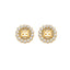 CLARA ROUND PEARLS RING CNT LOGO EARRING