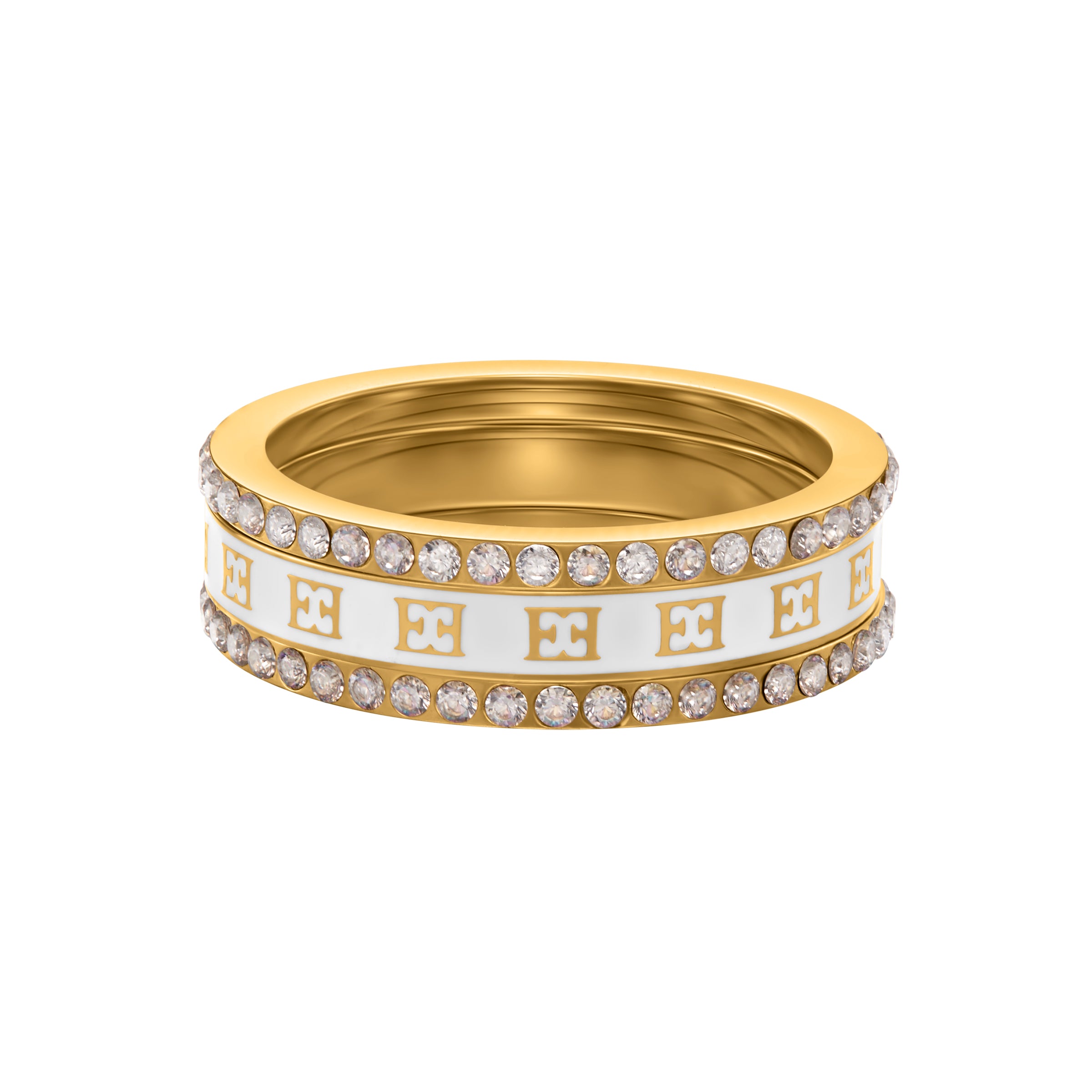 MOP RING WITH ESCADA LOGO 54