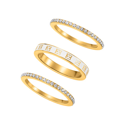 MOP RING WITH ESCADA LOGO 54