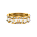 MOP RING WITH ESCADA LOGO 56