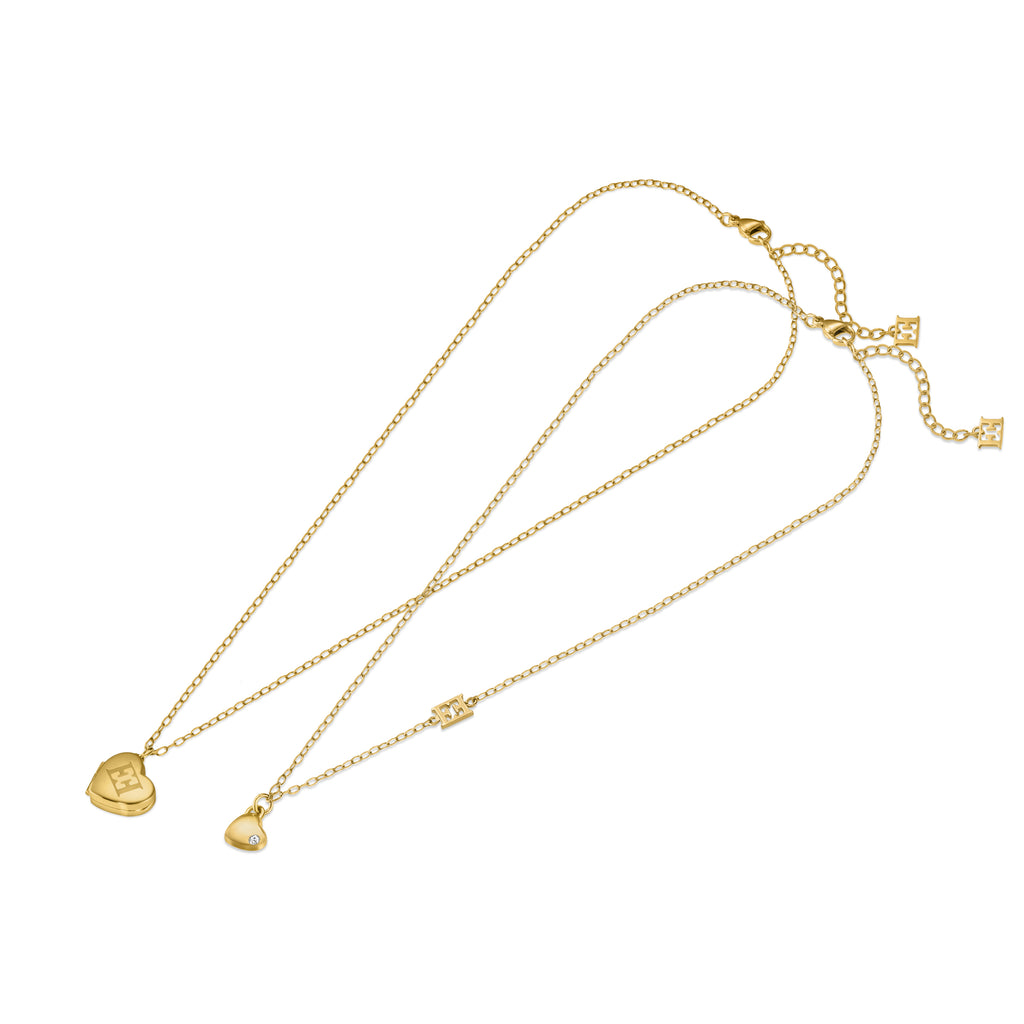 escada elle Heart Motif Mom & Me Necklace