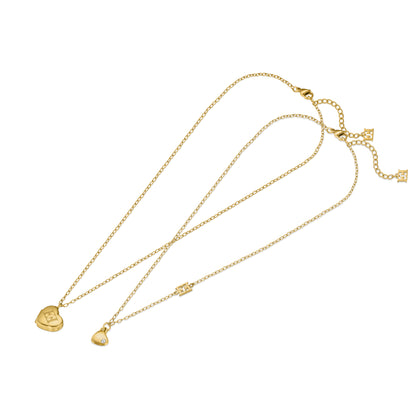 escada elle Heart Motif Mom &amp; Me Necklace