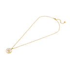 ESCADA CAROLINE ROUND MOP MOTIF WITH ESCADA LOGO NACKLACE