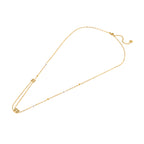 ESCADA FLORENCE GP BEADS LOGO AND PEARLS L NECKLACE