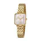 Escada Ava 22mm Women's Swiss Made Gold-Tone Watch with White Mother of Pearl Diamond Dial