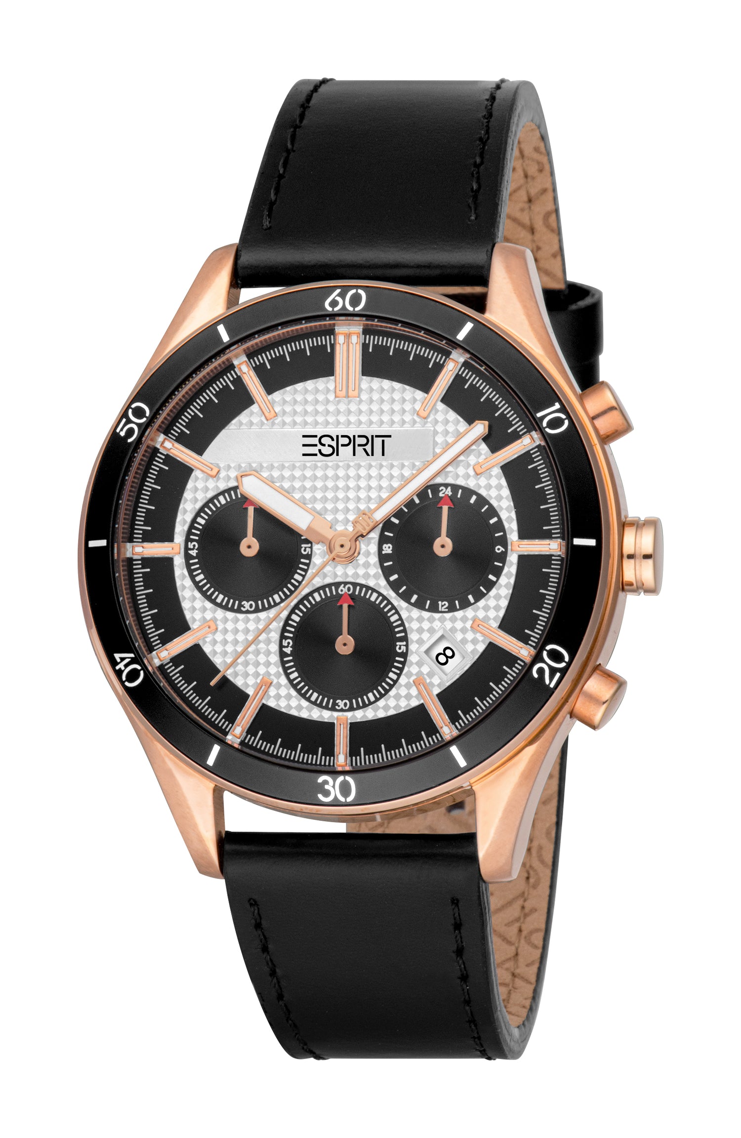 Esprit Men's Chronograph Rose Gold & Black Watch Esprit Men's Chronograph Rose Gold & Black Watch