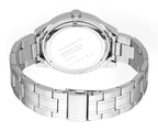 Esprit Men's Black Dial Silver-Tone & Green Bezel Watch