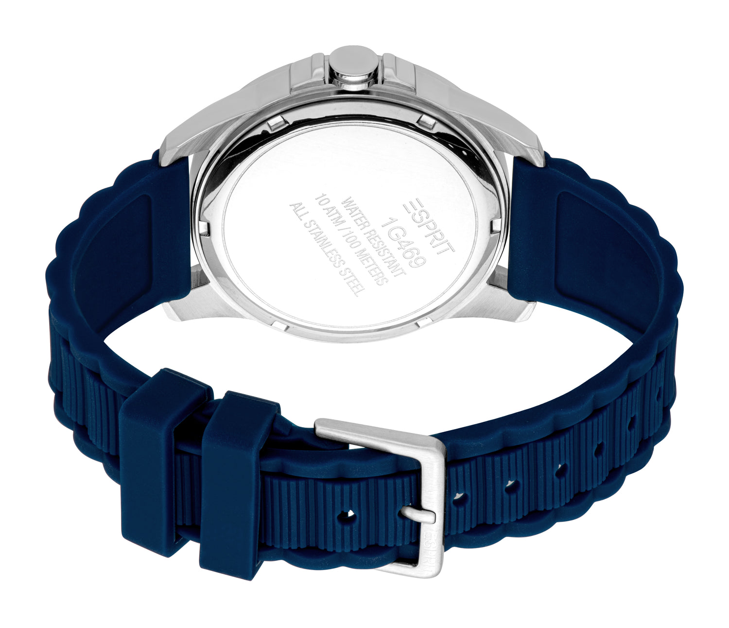 Esprit Men's Blue Dial Blue Sport Silicone Strap Watch Esprit Men's Blue Dial Blue Sport Silicone Strap Watch