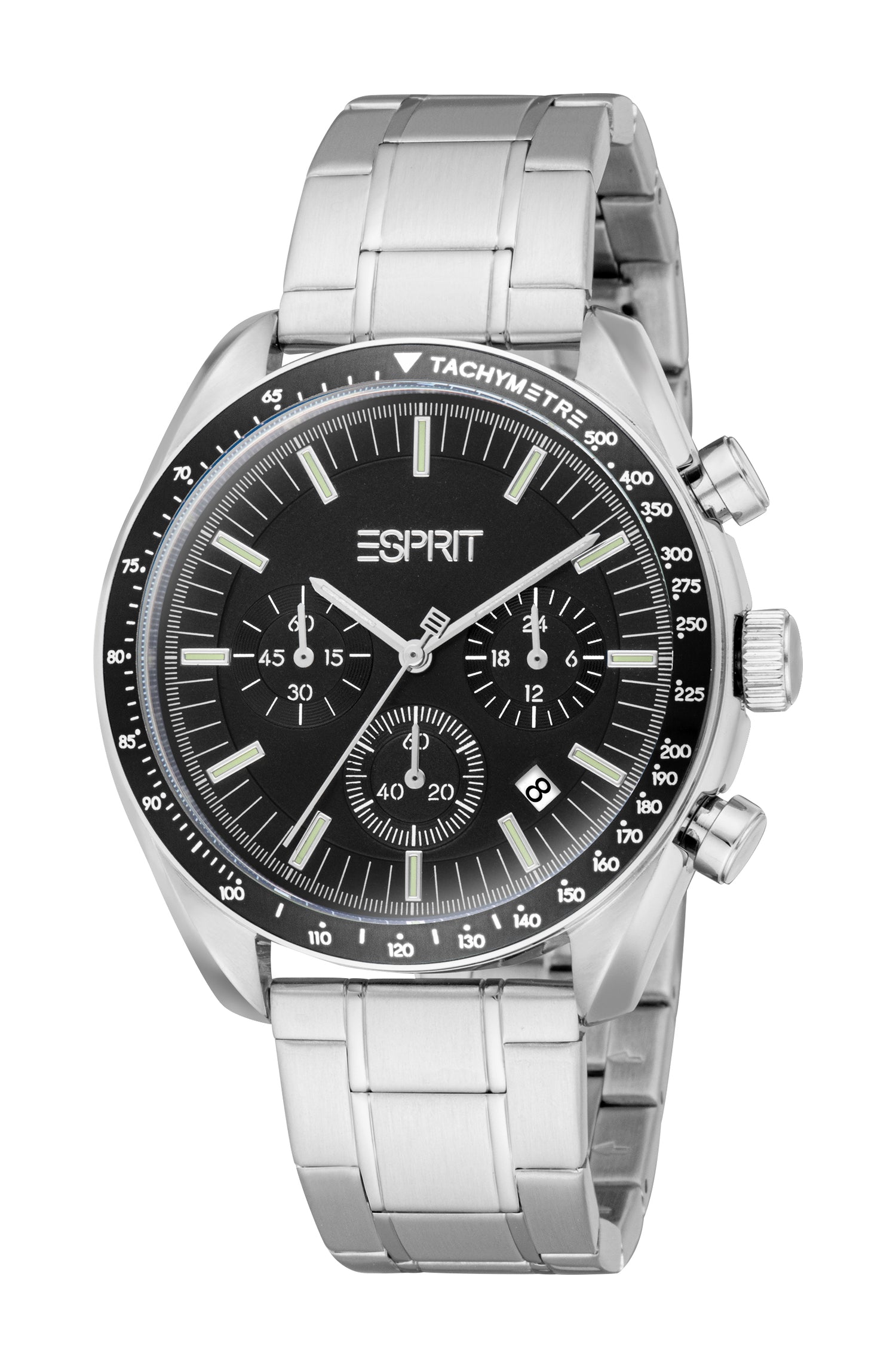Esprit Men's Black Dial Silver-Tone Chronograph Watch Esprit Men's Black Dial Silver-Tone Chronograph Watch