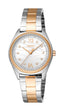 Esprit Uma Women’s Two-Tone Watch with Silver Dial and Crystal Bezel – Paris Gallery Qatar