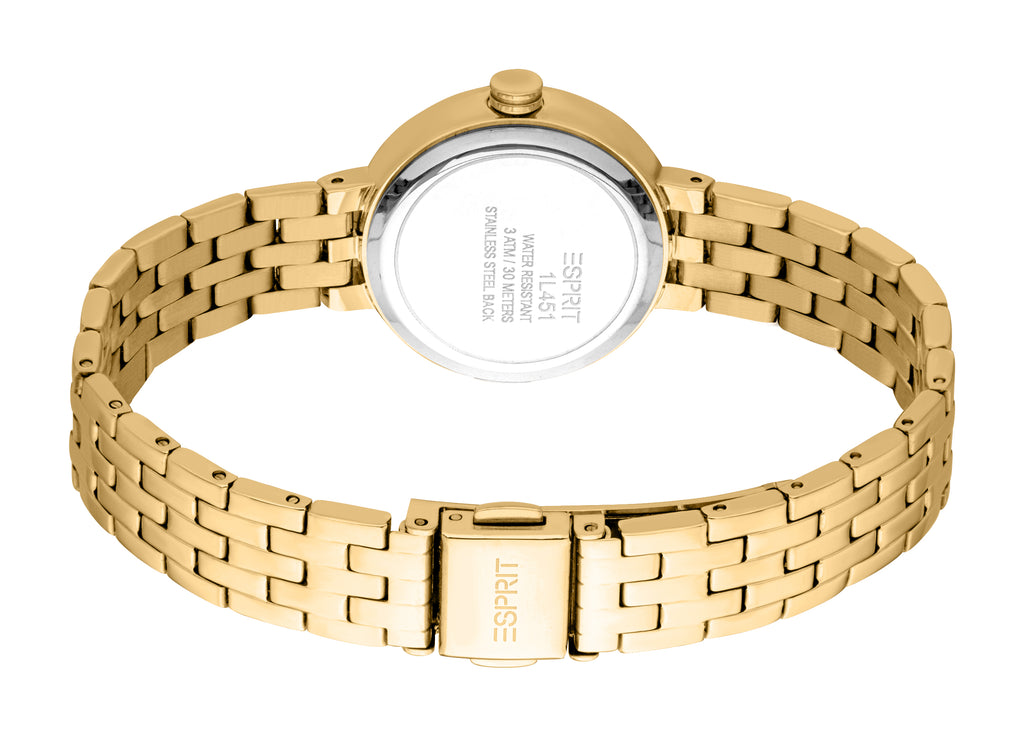 Esprit Ladies' Mother of Pearl Dial Gold-Tone Watch