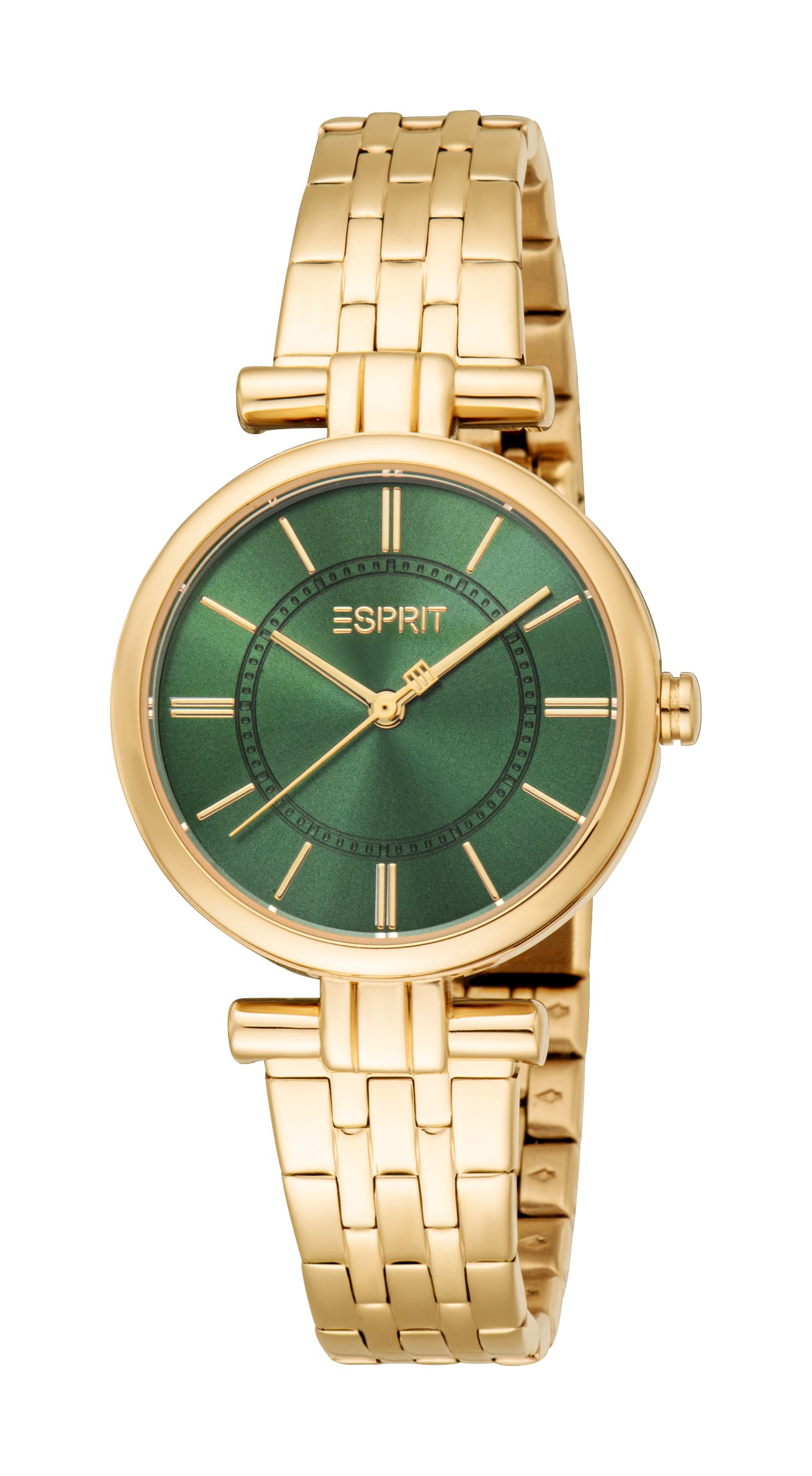Esprit Ladies' Green Dial Gold-Tone Watch Esprit Ladies' Green Dial Gold-Tone Watch