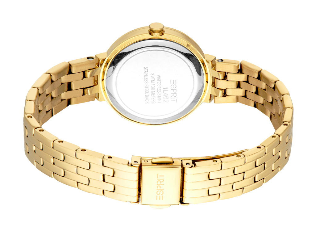 Esprit Ladies' Gold-Tone Watch & Bracelet Set