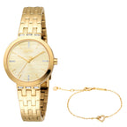 Esprit Ladies' Gold-Tone Watch & Bracelet Set