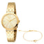 Esprit Ladies' Gold-Tone Watch & Bracelet Set